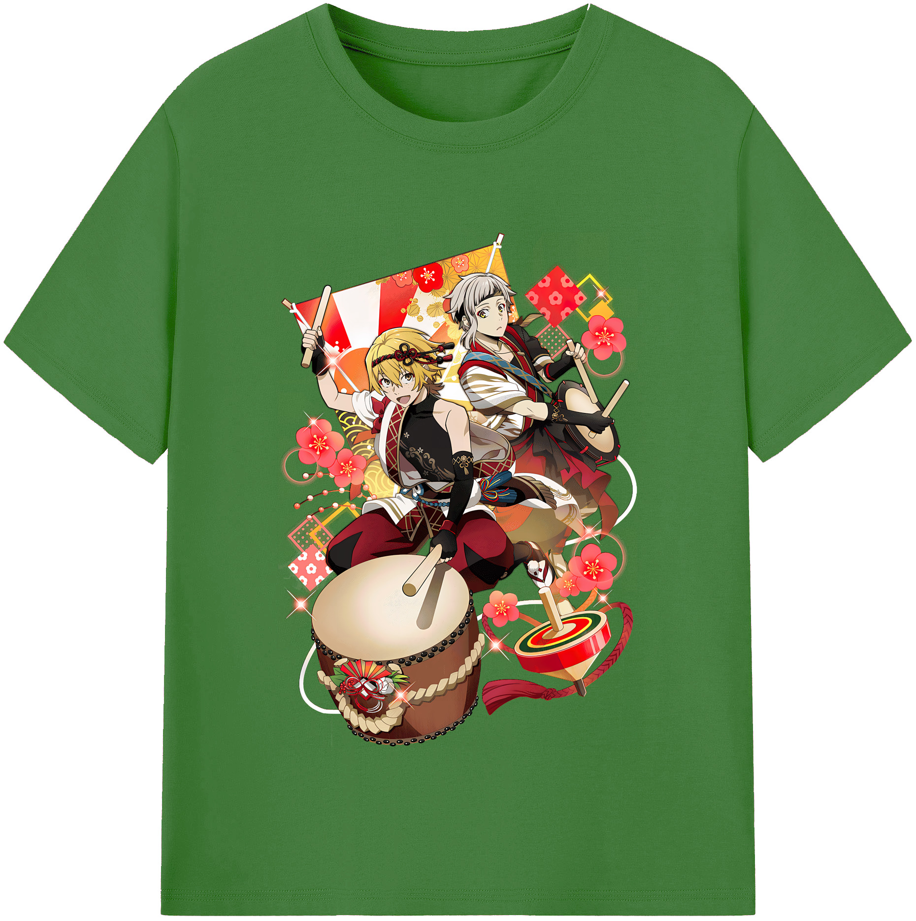 （画像用） 文豪ストレイドッグス Bungo Stray Dogs レディースカジュアルプリントTシャツ（綿100％）